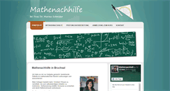 Desktop Screenshot of mathenachhilfe-bruchsal.de