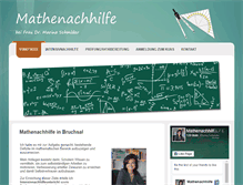 Tablet Screenshot of mathenachhilfe-bruchsal.de